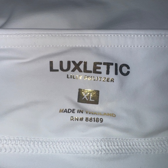 NWT Lilly Pulitzer UPF 50+ Luxletic Game Point 24" Skirted Legging Size XL - Picture 4 of 8